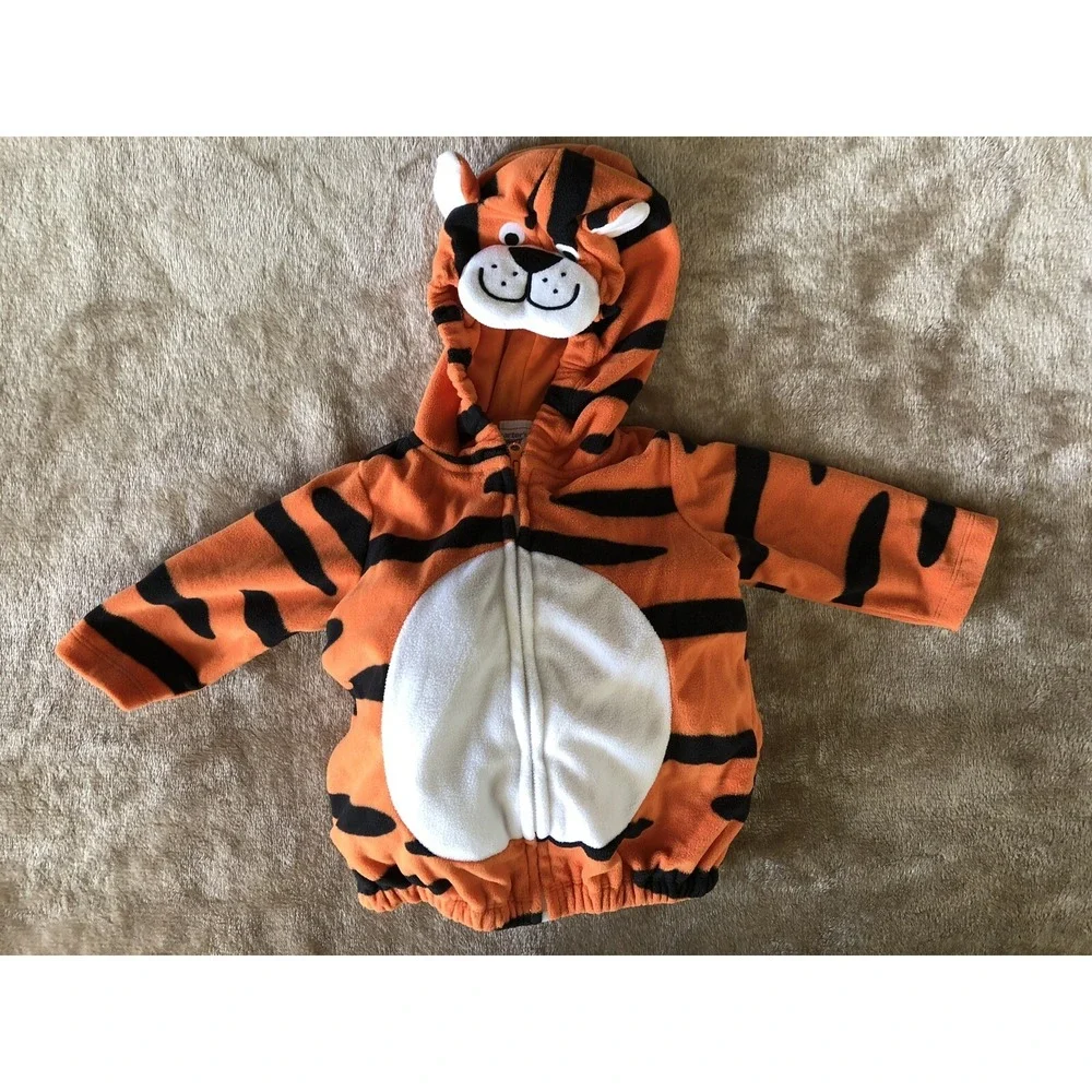 Carter's Tiger Costume 6-9 Months Orange 2 Piece Dress-ups Halloween - Picture 8 of 12